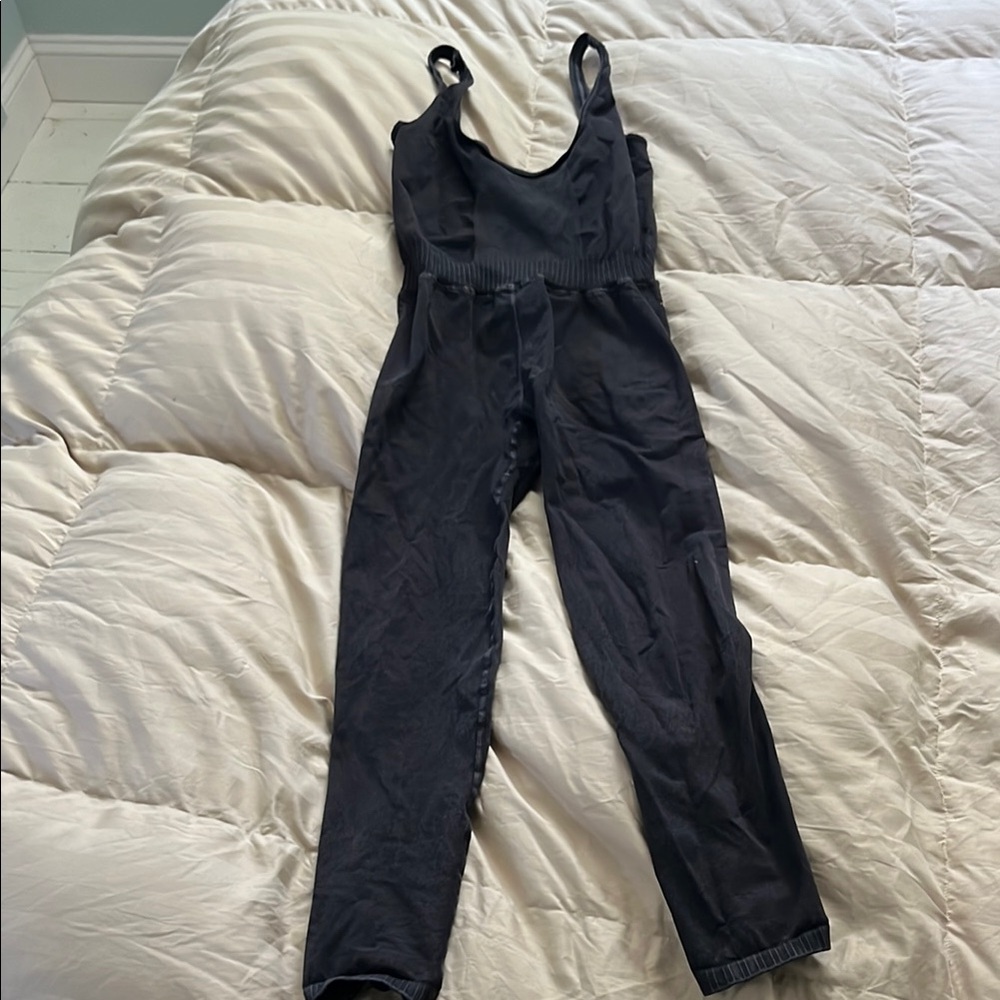 Free people Yoga Black Jumpsuit